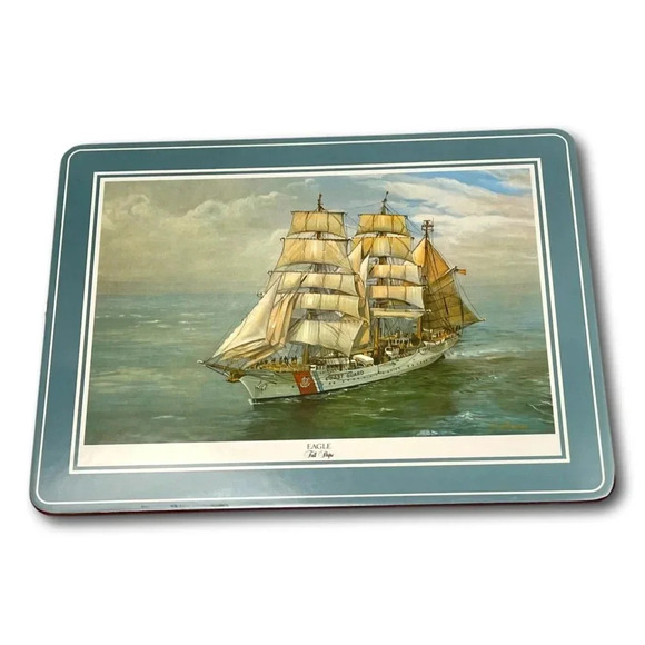 Pimpernel Placemats Tall Ships Box 4 Size 12 x 9 in Cork Backed - Picture 3 of 11